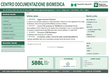 Tablet Screenshot of biblioteca.ospedaleniguarda.it
